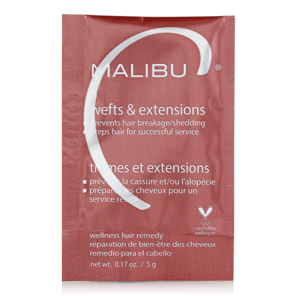 Malibu C Wefts and Extension Hair Shampoo Masque and Hair Remedy For Ultimate Hair Care