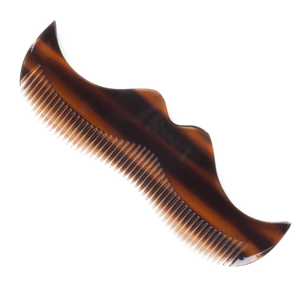 Morgan's Moustache Comb - Amber